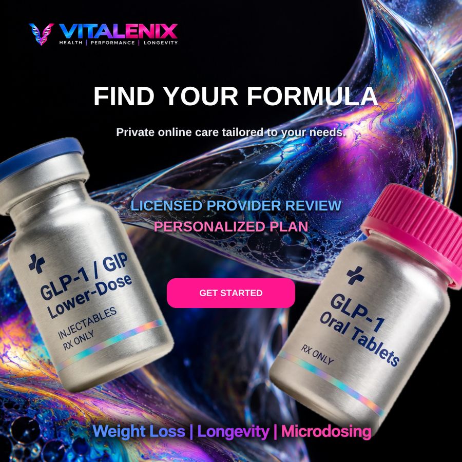 Vitalenix ad: Find your formula